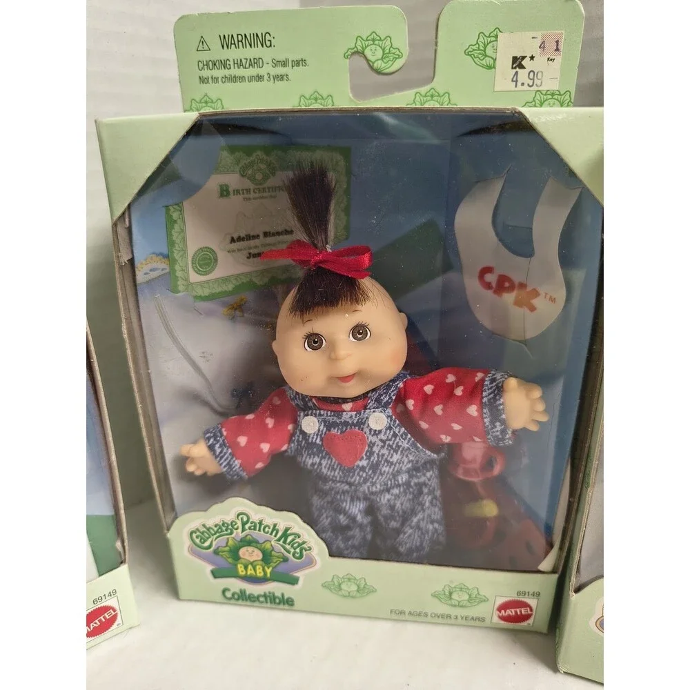 Lot Of 4 Mini Cabbage Patch Kids Collectibles NOS Vintage